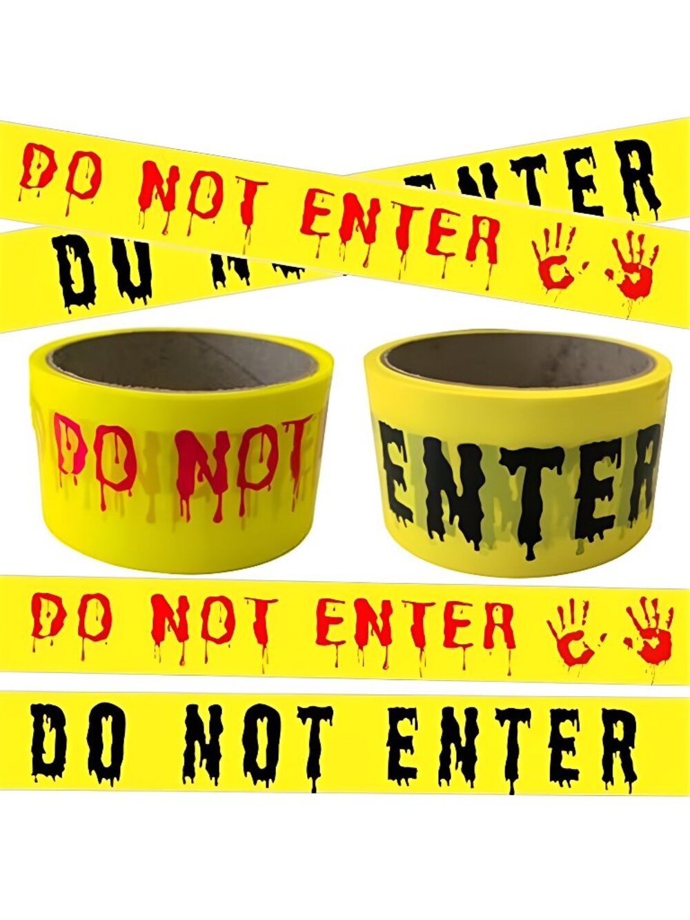 2Pcs Halloween Decorations Caution Tape - 2 inch x 164 feet Do Not Enter